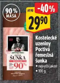 Albert Kostelecké uzeniny Poctivá řemeslná šunka nabídka