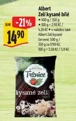 Albert Albert Zelí kysané bílé nabídka