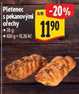 Albert Pletenec s pekanovými ořechy nabídka