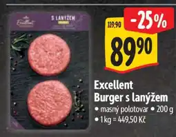 Albert Excellent Burger s lanýžem nabídka