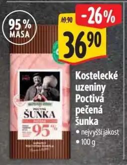 Albert Kostelecké uzeniny Poctivá pečená šunka nabídka