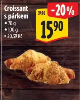 Albert Croissant s párkem nabídka