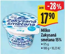 Albert Milko Zakysaná smetana 15% nabídka