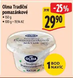 Albert Olma Tradiční pomazánkové nabídka