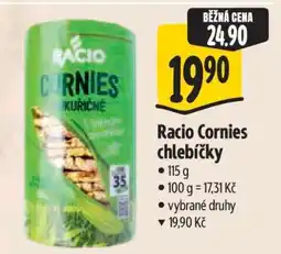 Albert Racio Cornies Chlebíčky nabídka