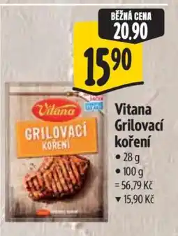 Albert Vitana Grilovací koření nabídka