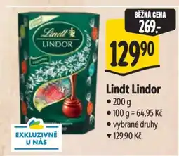 Albert Lindt Lindor nabídka