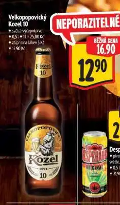 Albert Velkopopovický Kozel 10 nabídka