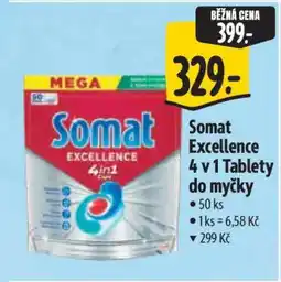 Albert Somat Excellence 4 v 1 Tablety do myčky nabídka