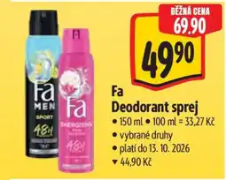 Albert Fa Deodorant sprej nabídka