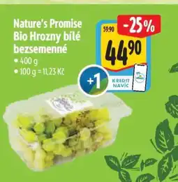 Albert Nature's Promise Bio Hrozny bílé bezsemenné nabídka