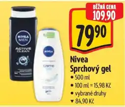 Albert Nivea sprchový gel nabídka