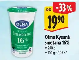 Albert Olma Kysaná smetana 16% nabídka