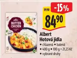 Albert Albert Hotová jídla nabídka
