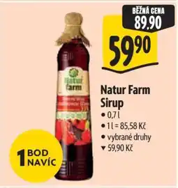 Albert Natur Farm sirup nabídka