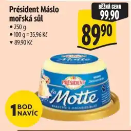 Albert Président Máslo mořská sůl nabídka