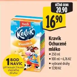 Albert Kravík ochucené mléko nabídka
