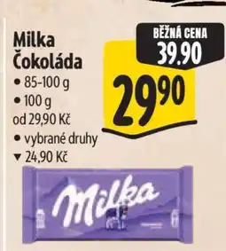 Albert Milka Čokoláda nabídka