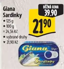 Albert Giana Sardinky nabídka