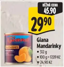 Albert Giana Mandarinky nabídka