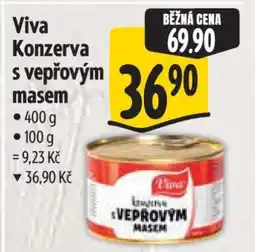 Albert Viva Konzerva s vepřovým masem nabídka
