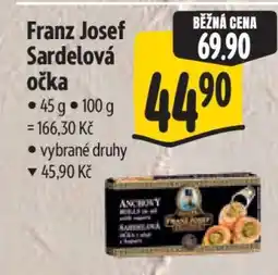 Albert Franz Josef Sardelová očka nabídka