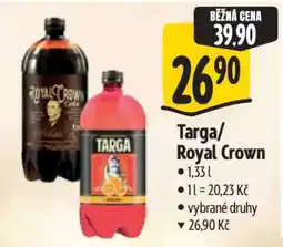 Albert Targa/Royal Crown nabídka