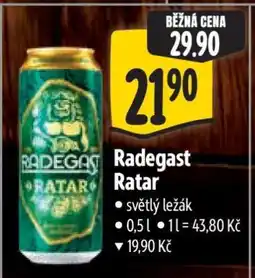 Albert Radegast Ratar nabídka