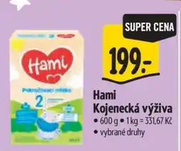 Albert Hami kojenecká výživa nabídka