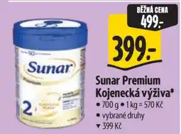 Albert Sunar Premium Kojenecká výživa nabídka