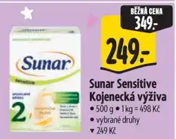 Albert Sunar Sensitive Kojenecká výživa nabídka