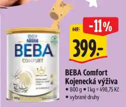 Albert BEBA Comfort kojenecká výživa nabídka