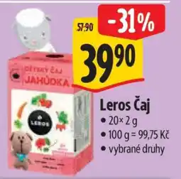 Albert LEROS Čaj nabídka