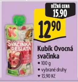 Albert Kubík Ovocná svačinka nabídka