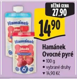 Albert Hamánek ovocné pyré nabídka
