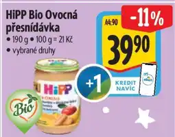 Albert HiPP Bio Ovocná přesnídávka nabídka