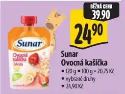 Albert Sunar ovocná kašička nabídka