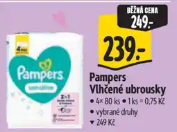 Albert Pampers vlhčené ubrousky nabídka