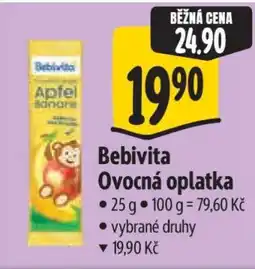 Albert Bebivita ovocná oplatka nabídka