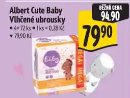Albert Albert Cute Baby Vlhčené ubrousky nabídka