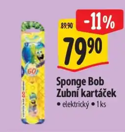 Albert Sponge Bob Zubní kartáček nabídka