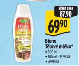 Albert Bione Tělové mléko nabídka