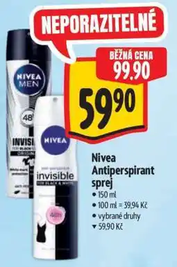 Albert Nivea antiperspirant sprej nabídka