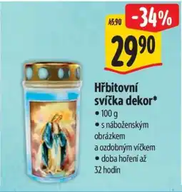 Albert Hřbitovní svíčka dekor nabídka
