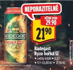 Albert Radegast Ryze Hořká 12 nabídka