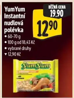 Albert YumYum Instantní nudlová polévka nabídka