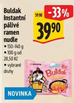 Albert Buldak Instantní pálivé ramen nudle nabídka
