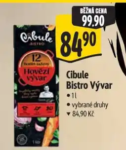 Albert Cibule Bistro Vývar nabídka
