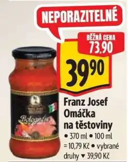 Albert Franz Josef Omáčka na těstoviny nabídka