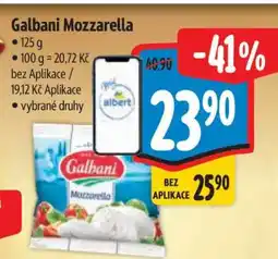 Albert Galbani mozzarella nabídka
